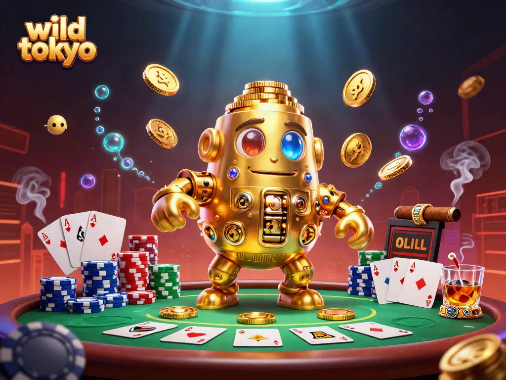 Experience wild tokyo excitement with a dynamic casino scene showcasing vibrant gaming action.